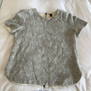 J Crew Grey Blouse